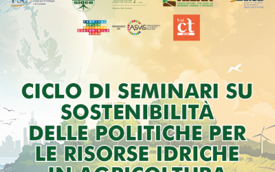 Catania, seminari sulla sostenibilità per le risorse idriche in agricoltura 